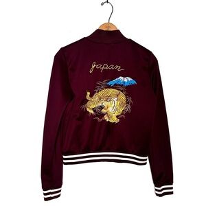 Wet Seal | Vintage Embroidered Japan Bomber Jacket Size Medium